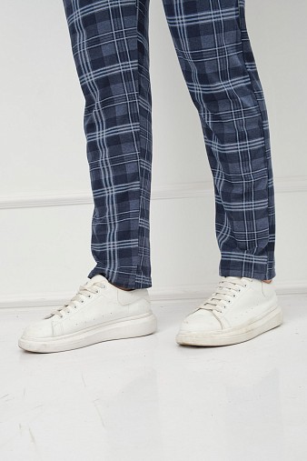 Брюки мужские Легион индиго/клетка