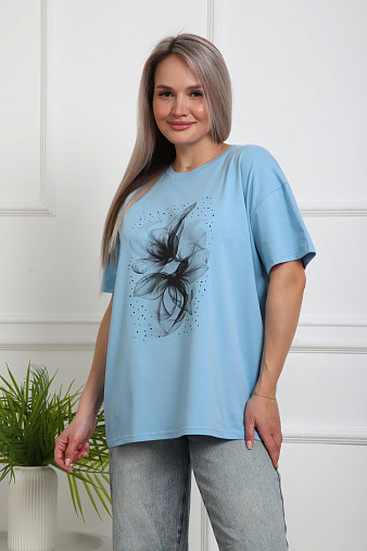 Футболка женская Жанет голубой