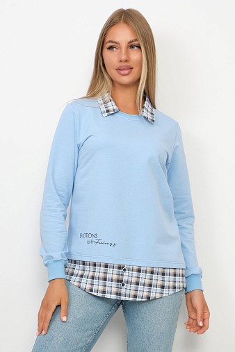 Толстовка женская Аврора голубой