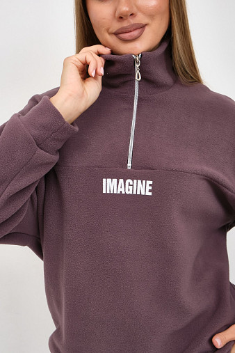 Костюм жен. Тренд-2 флис т.лиловый