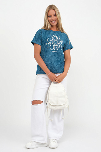 Футболка жен. Лиона варенка морская волна