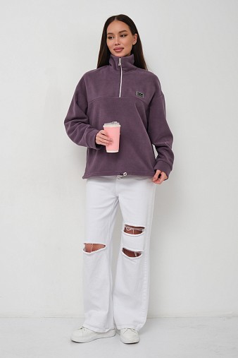 Толстовка жен. Тренд флис т.лиловый
