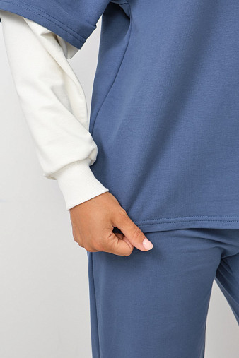 Костюм женский Венди со стразами индиго