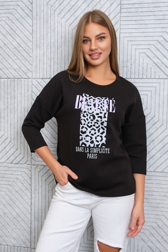 Свитшот женский Бьюти черный