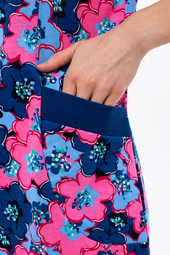 Халат Дыхание Лета розовый/цветы