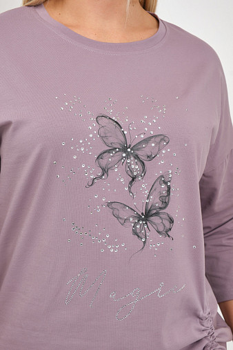 Лонгслив женский Сати корица