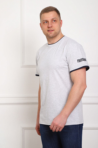 Футболка мужская Смарт серый/меланж