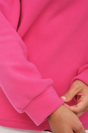 Толстовка жен. Тренд флис малина