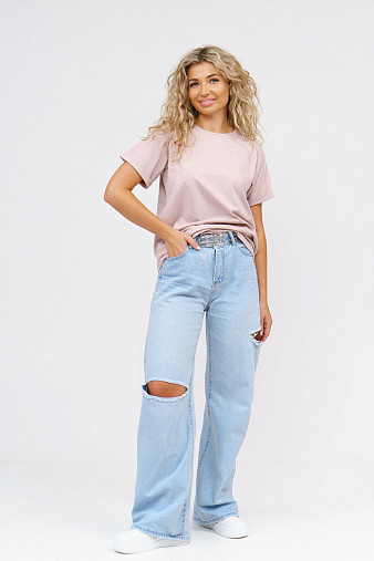 Футболка женская Классика пудра