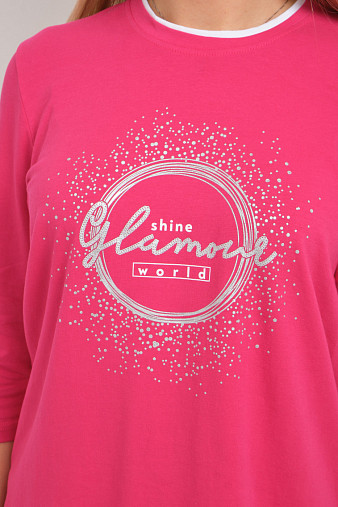 Лонгслив женский Магия фуксия