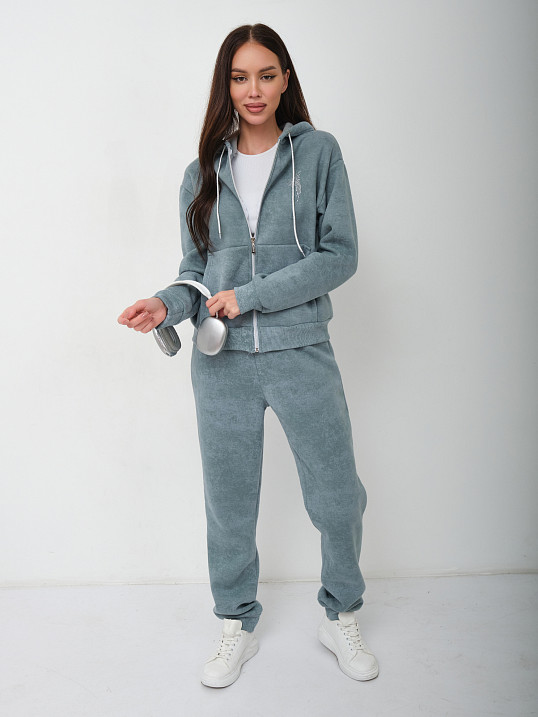 Костюм женский Дюна начёс фисташка