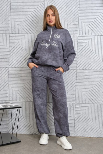 Костюм женский Верона варенка графит