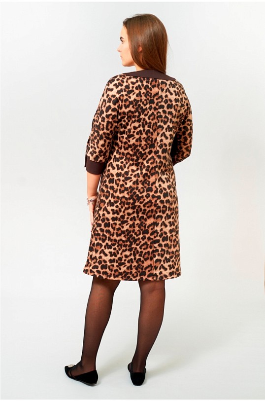 Платье Блюз леопард