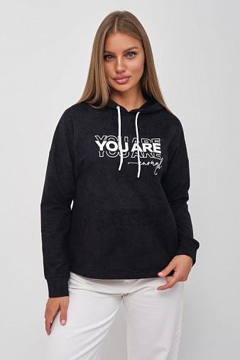 Толстовка женская Винтаж черный