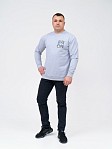 Толстовка мужская Эталон серый/меланж