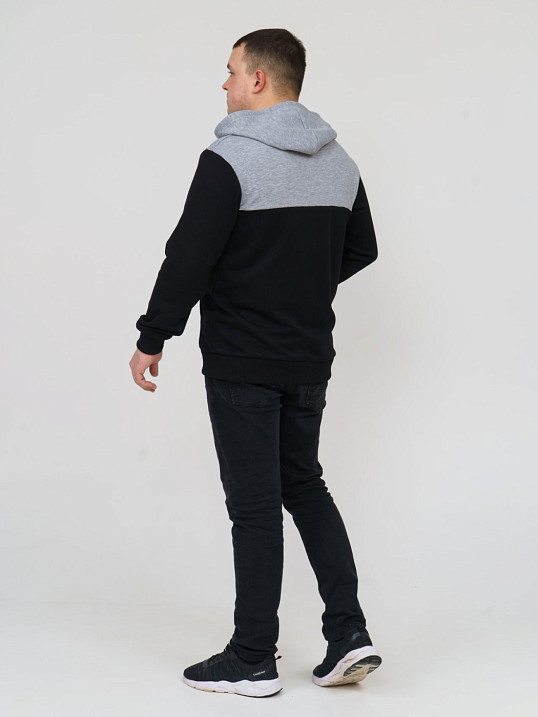Толстовка мужская Фаворит черный 3-х нитка петля