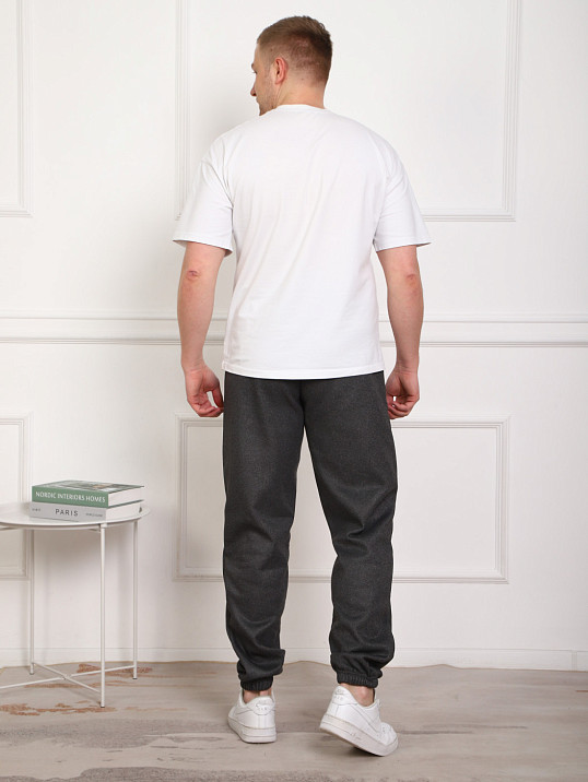 Брюки мужские теплые т.серый