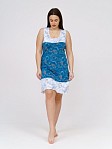 Ночная сорочка Молодежная бирюза/бабочки