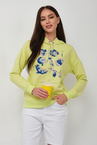 Толстовка женская Элен-2 лимон