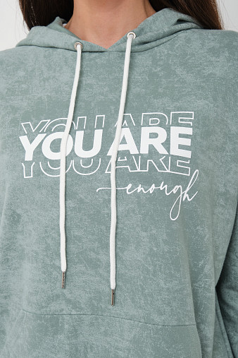 Толстовка женская Винтаж аква