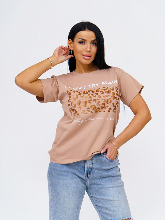 Футболка женская Импульс капучино